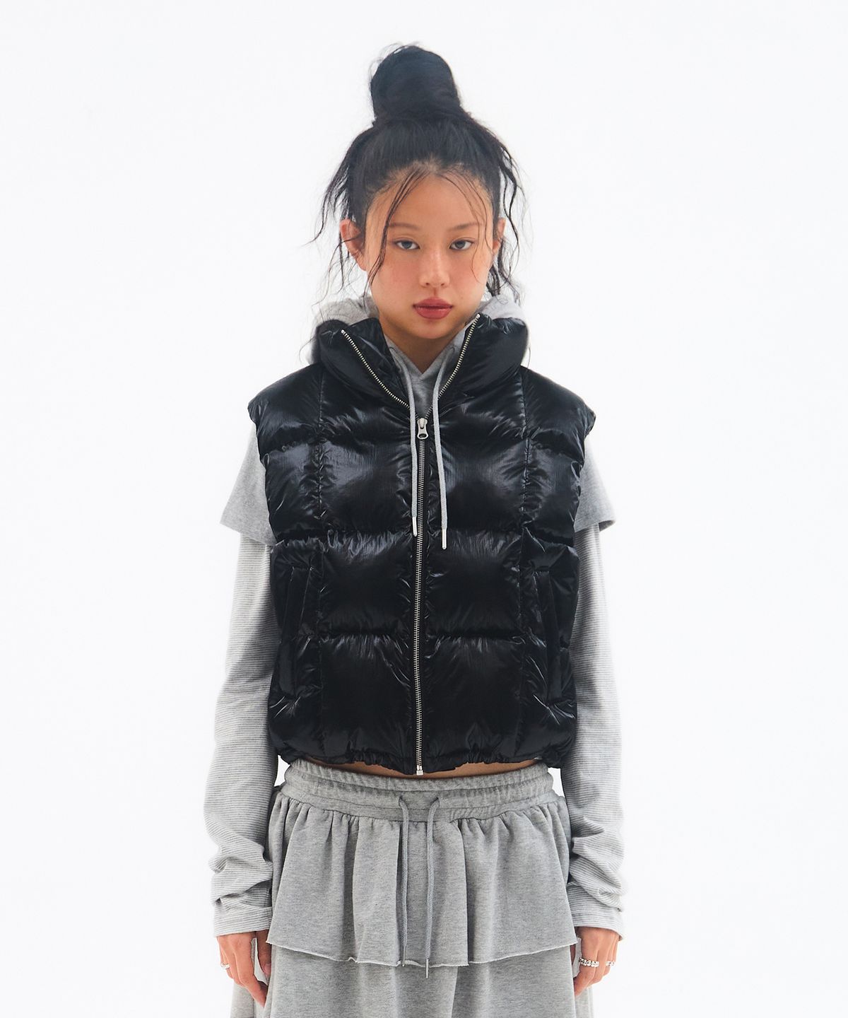 아메스 월드와이드(AMES-WORLDWIDE) AMES PADDING VEST BLACK