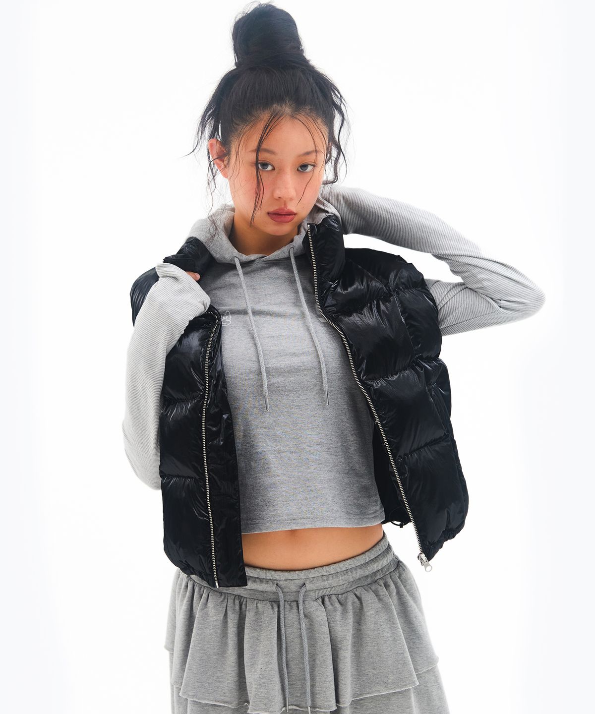 아메스 월드와이드(AMES-WORLDWIDE) AMES PADDING VEST BLACK