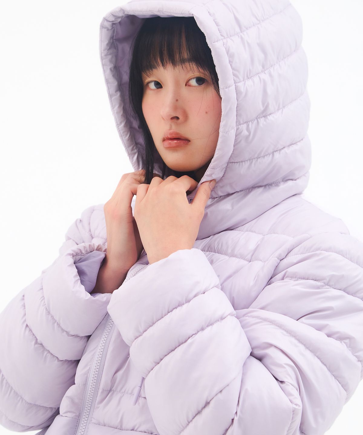 아메스 월드와이드(AMES-WORLDWIDE) LIGHT WEIGHT HOODED PADDING LAVENDER