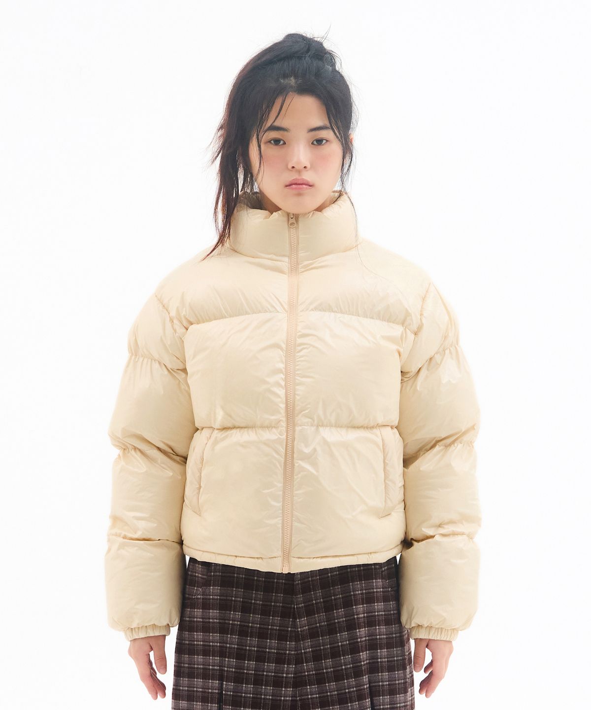 아메스 월드와이드(AMES-WORLDWIDE) AMES CROP PUFFER PADDING BUTTER