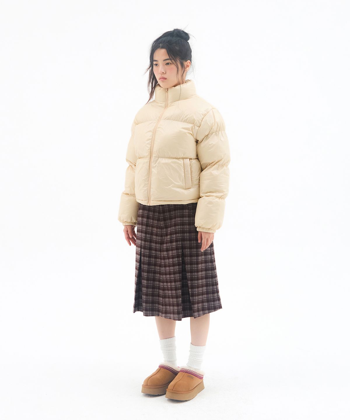 아메스 월드와이드(AMES-WORLDWIDE) AMES CROP PUFFER PADDING BUTTER