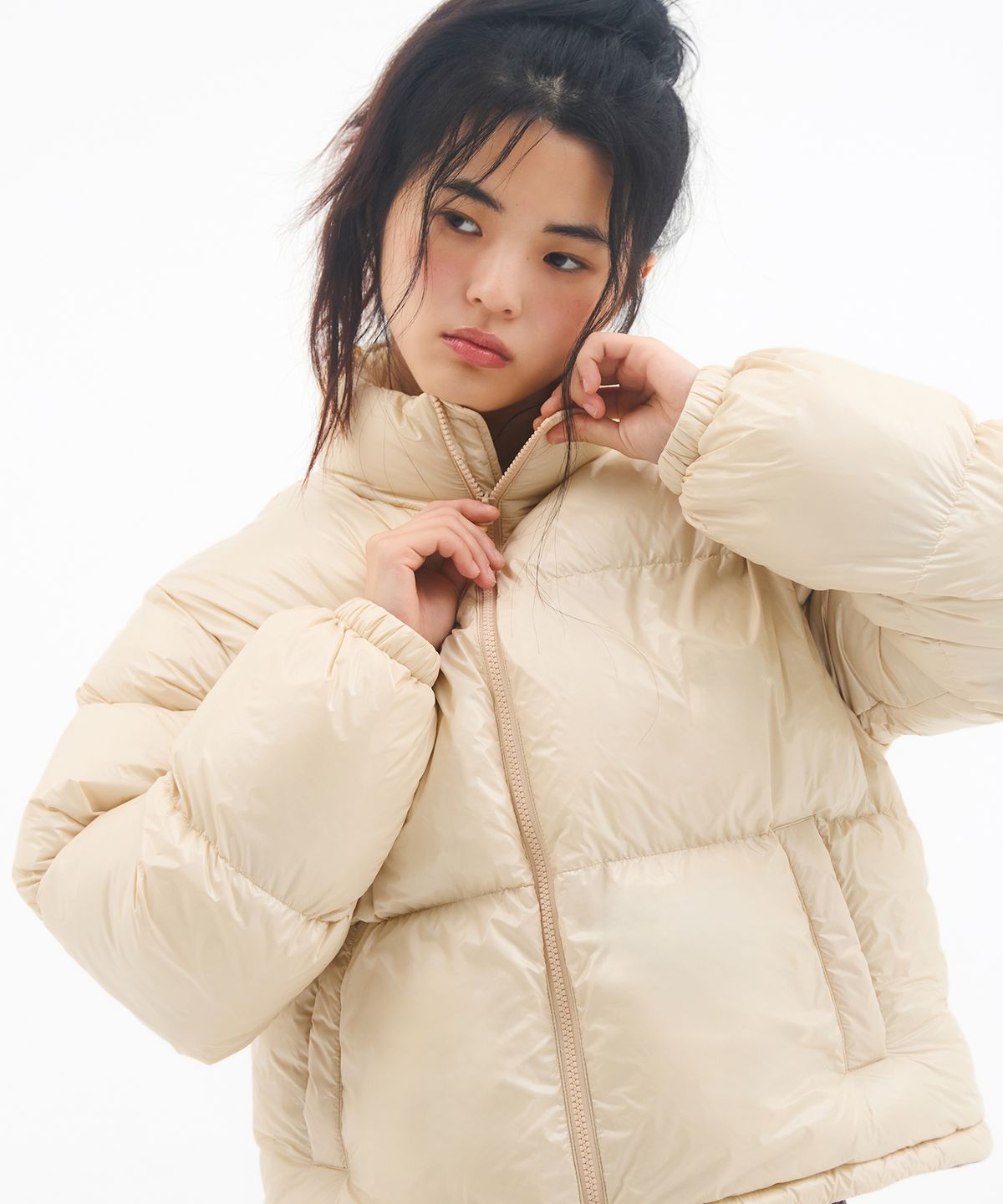 아메스 월드와이드(AMES-WORLDWIDE) AMES CROP PUFFER PADDING BUTTER