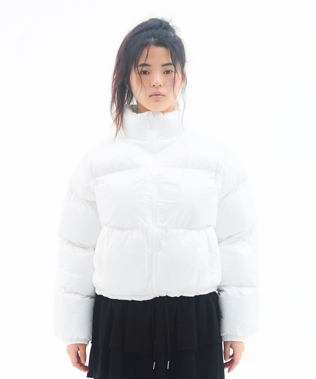 아메스 월드와이드(AMES-WORLDWIDE) AMES CROP PUFFER PADDING WHITE