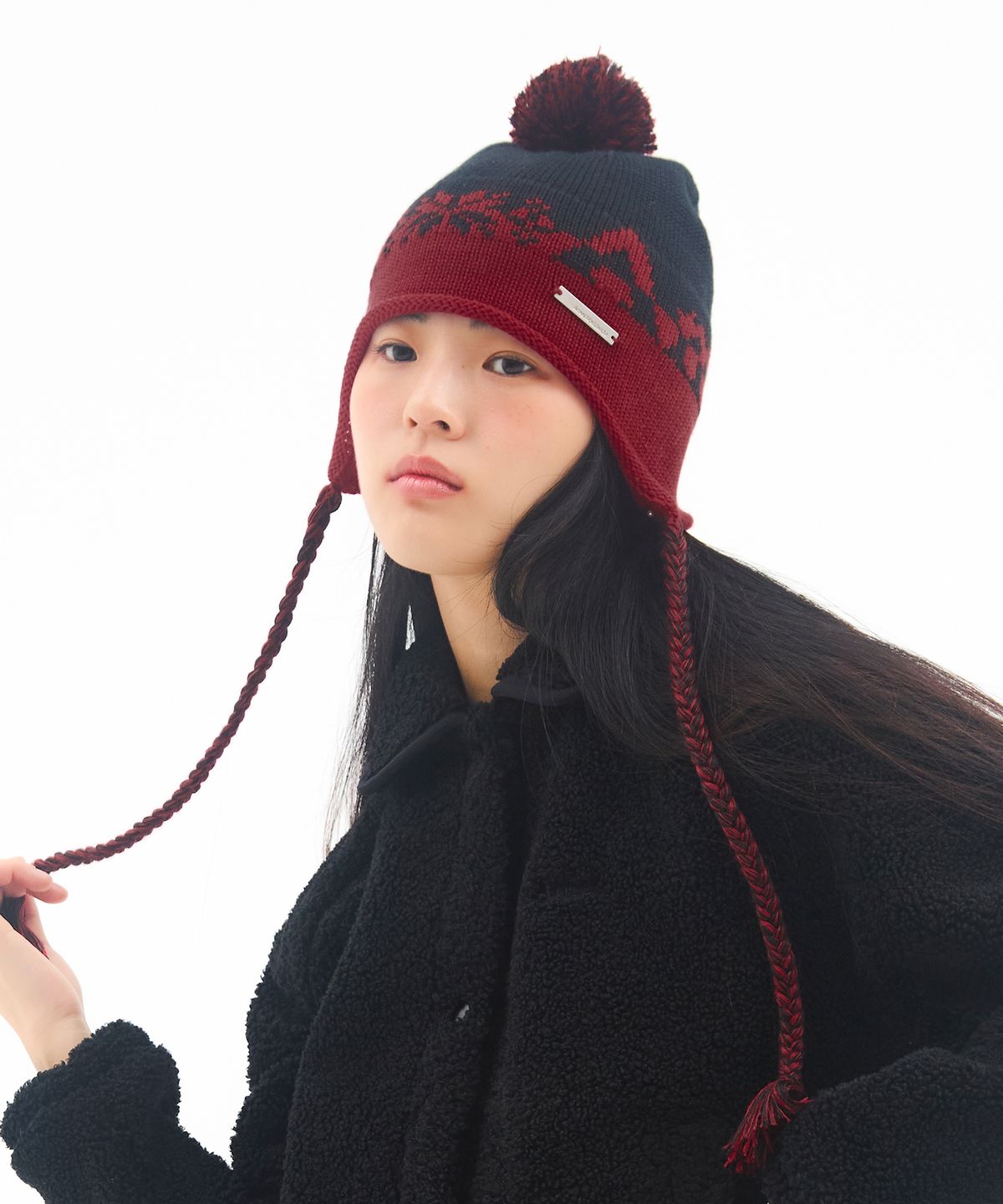 아메스 월드와이드(AMES-WORLDWIDE) EARFLAP BEANIE BLACK