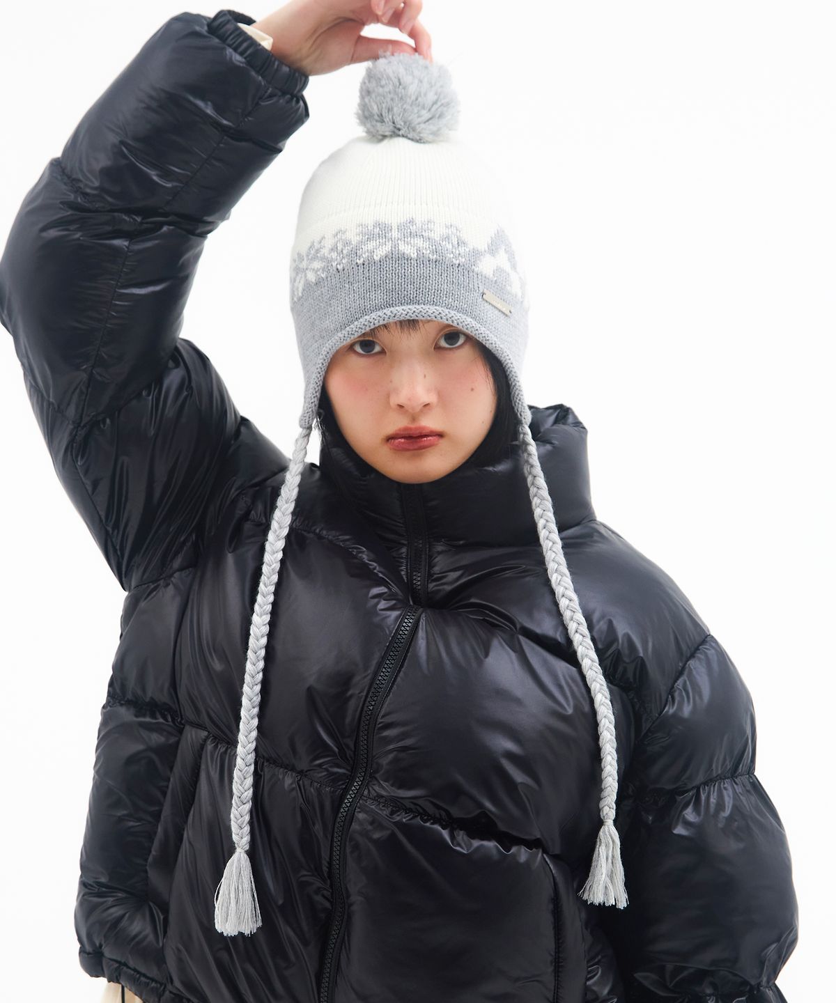 아메스 월드와이드(AMES-WORLDWIDE) EARFLAP BEANIE IVORY