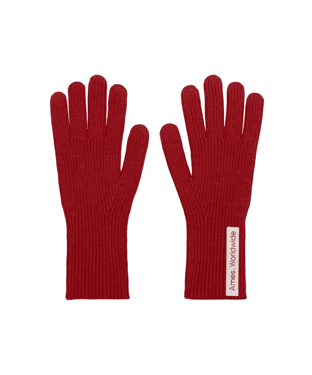 아메스 월드와이드(AMES-WORLDWIDE) KNIT GLOVES & MUFFLER SET RED