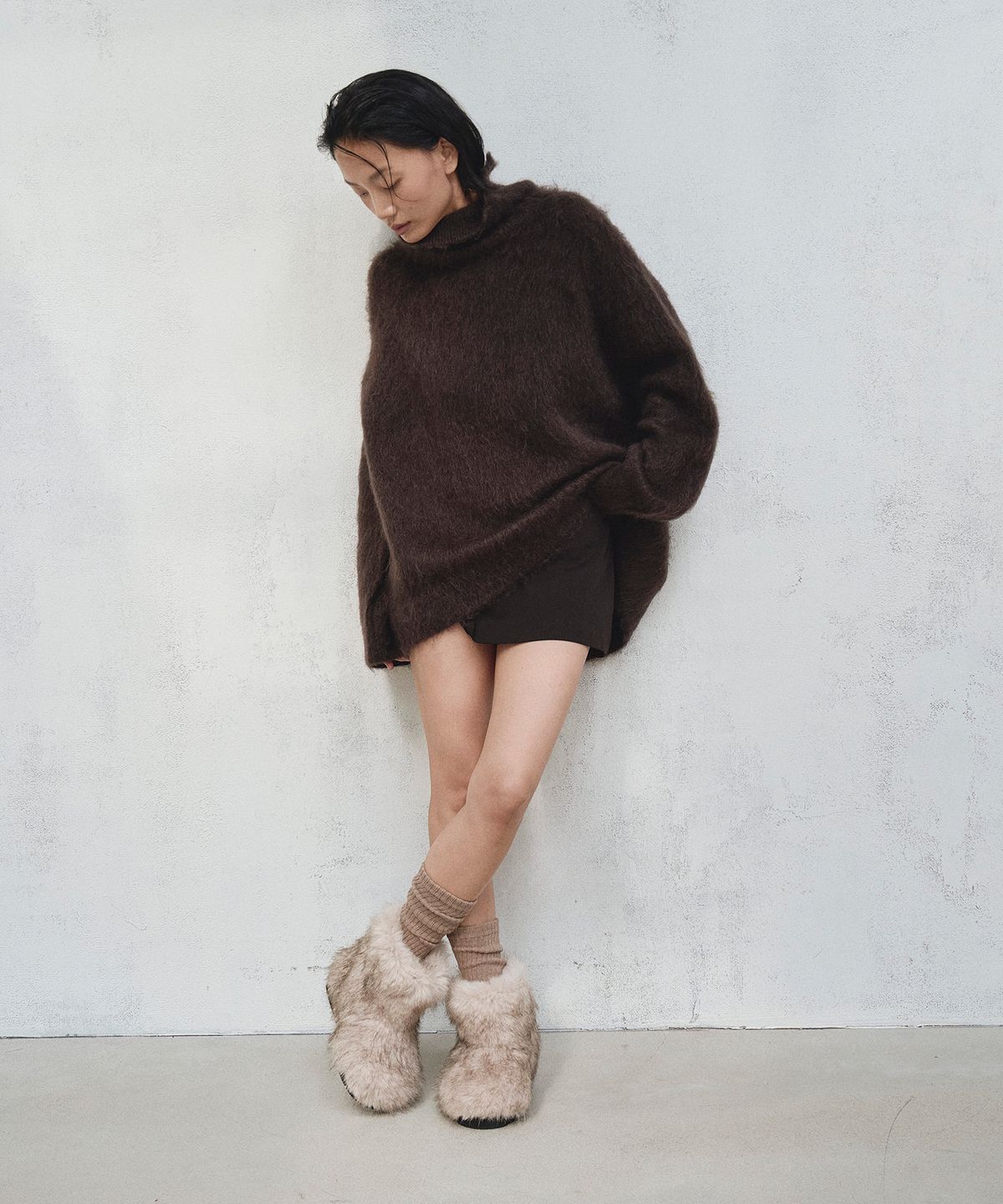 트윗비피(TWVP) Puky Smooth Ankle Boots (2Color) 푸키 스무스 앵클부츠 25SF10S
