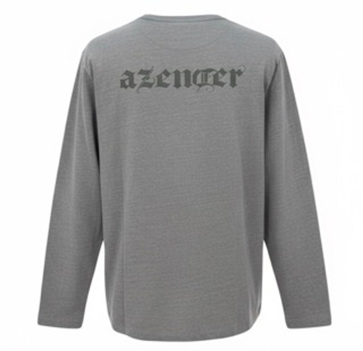 어젠더(AZENDER) 피그먼트 어젠더 긴팔티 그레이