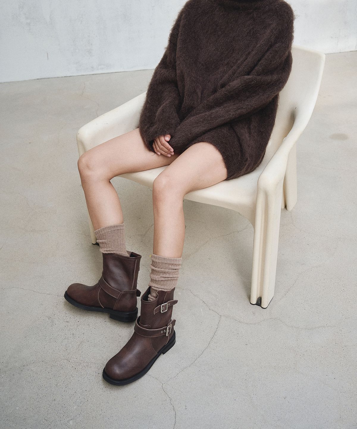 트윗비피(TWVP) Moon Biker Ankle Boots (2Color) 문바이커앵클부츠 25SF71