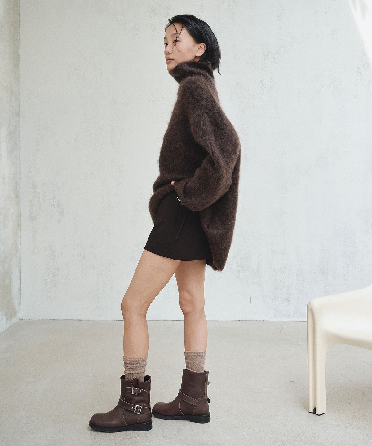 트윗비피(TWVP) Moon Biker Ankle Boots (2Color) 문바이커앵클부츠 25SF71