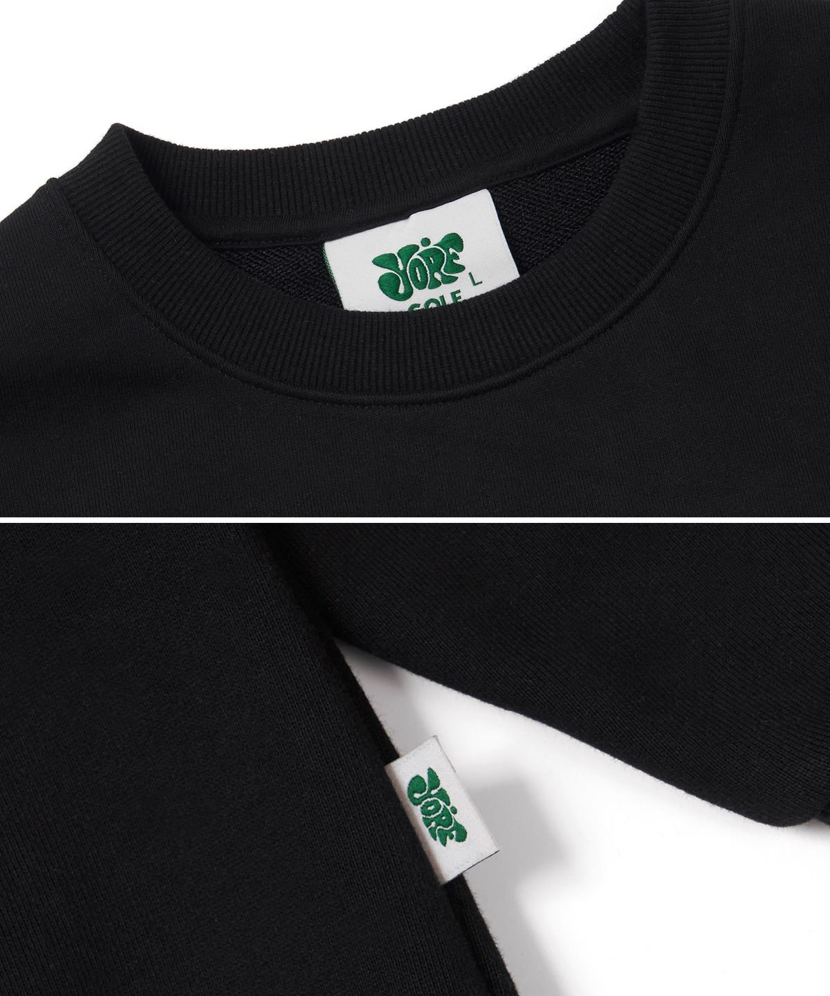 욜프(YORF) YORF SWEATSHIRTS FRENCH TERRY MUSHROOM BLACK
