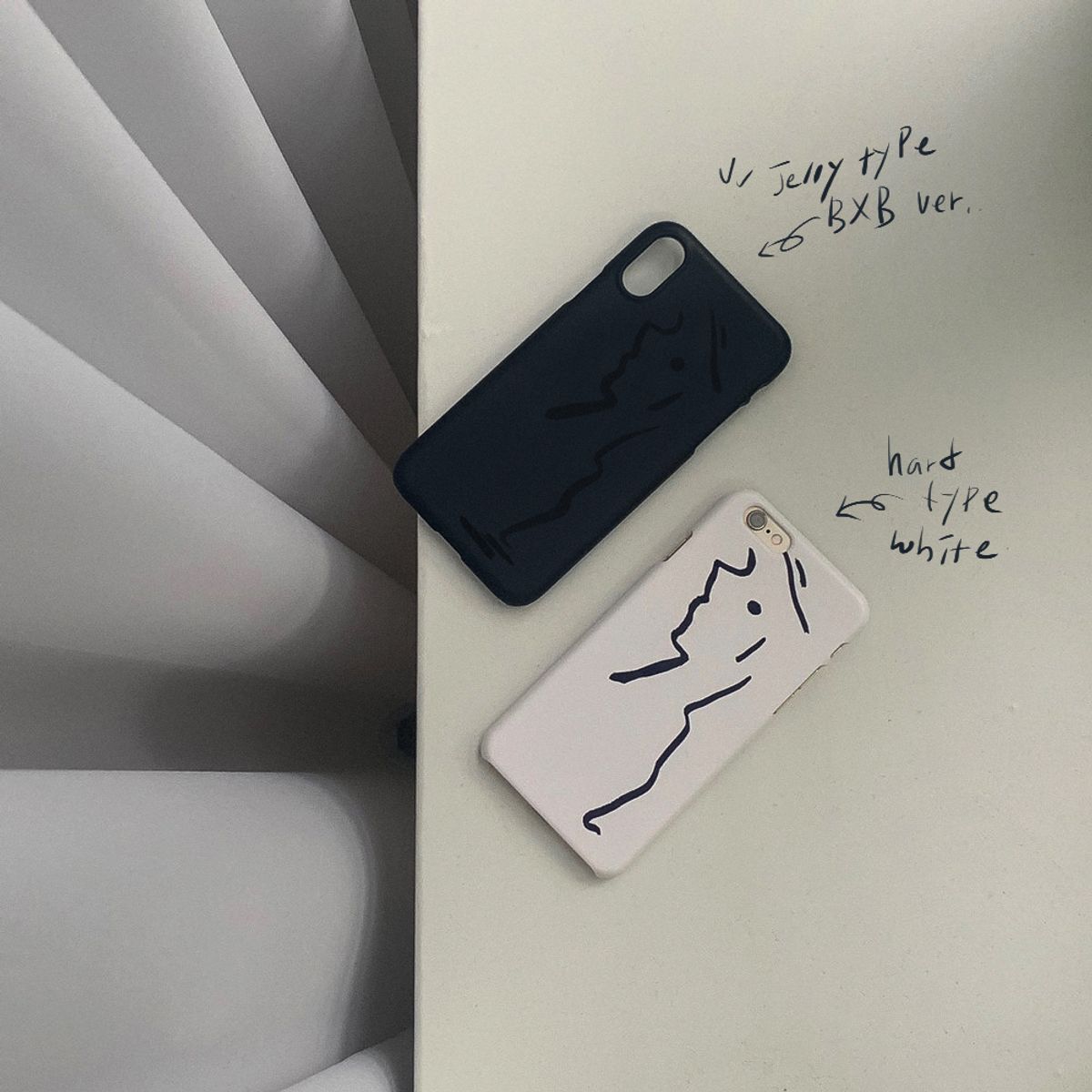 베이스언유즈(BASEDON_YOUTH) 갤럭시 아이폰 블랙X블랙 젤리케이스 becoming a nomad