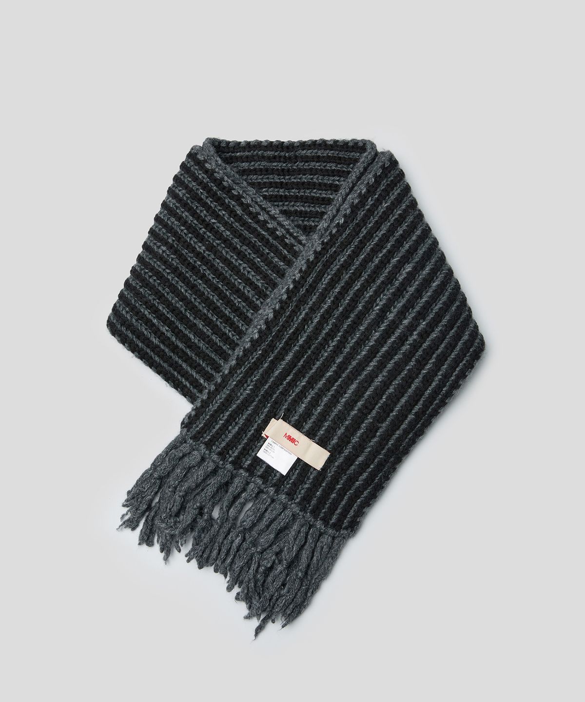 엠엠아이씨(MMIC) RIFF SCARF (CHARCOAL)
