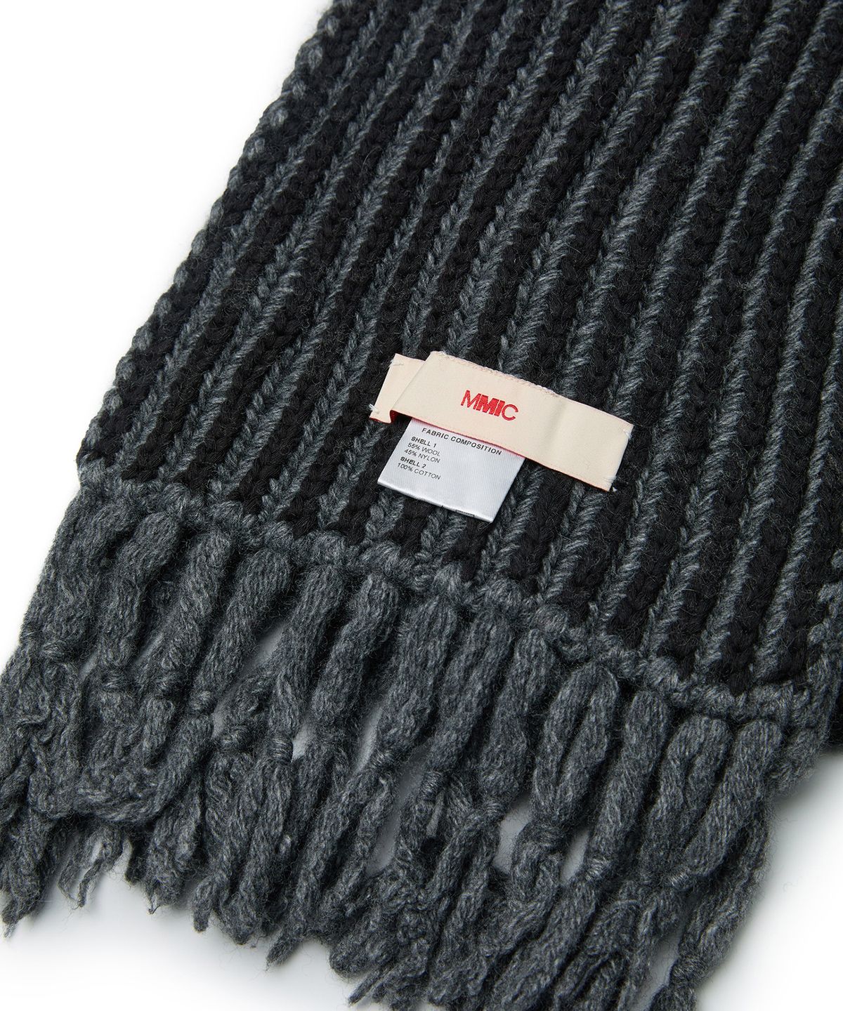 엠엠아이씨(MMIC) RIFF SCARF (CHARCOAL)