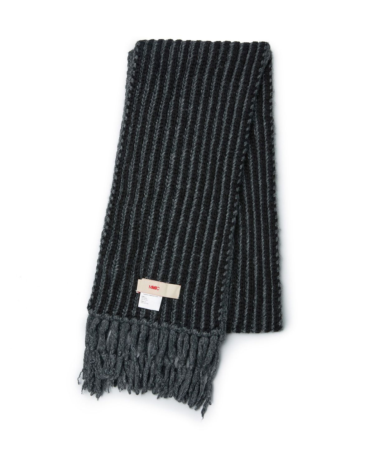 엠엠아이씨(MMIC) RIFF SCARF (CHARCOAL)