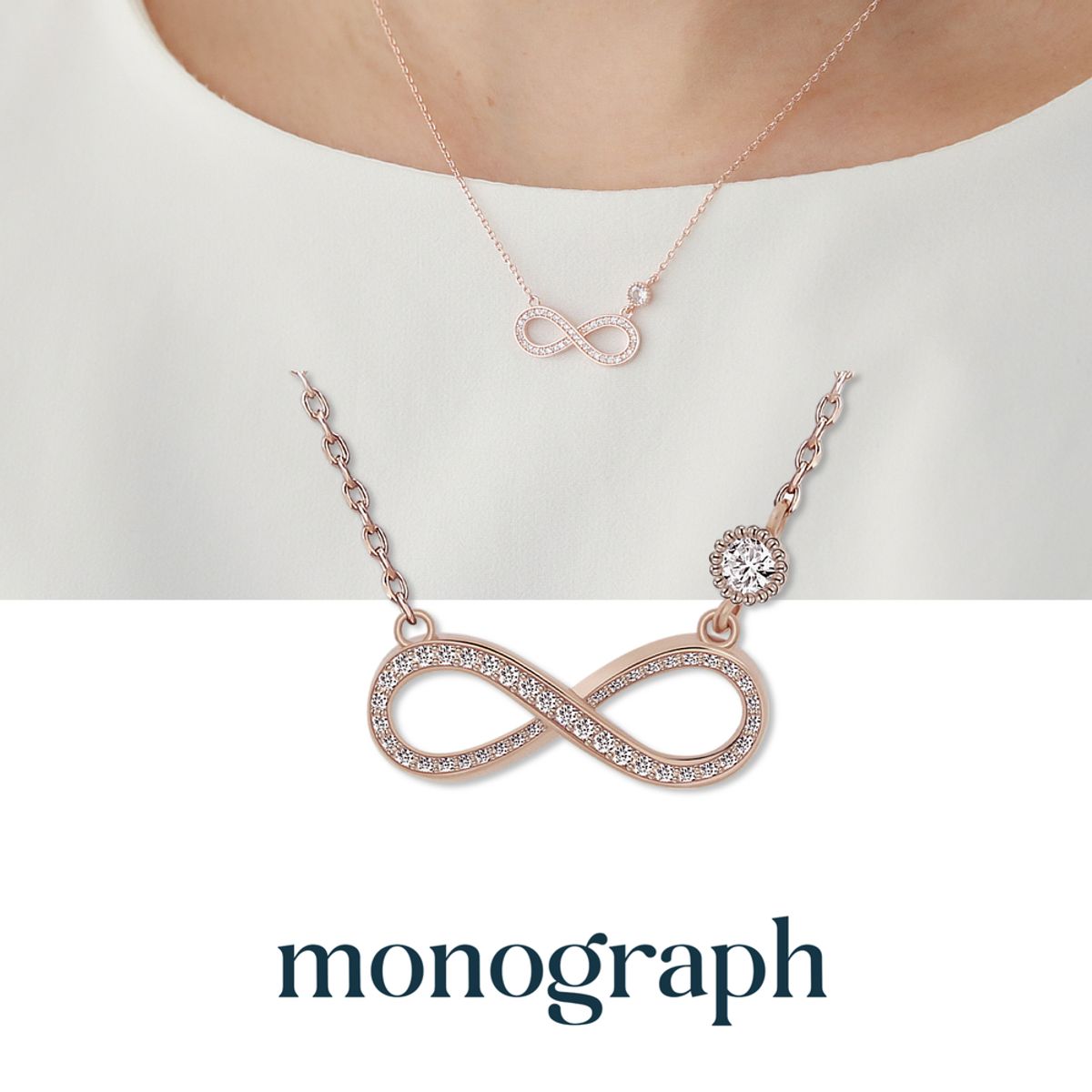 모노그래프(MONOGRAPH) 쉐어 목걸이 MGNL0350 14K Gold Plated