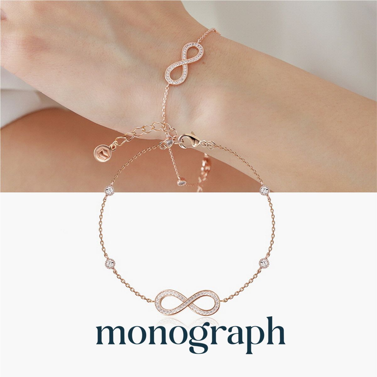 모노그래프(MONOGRAPH) 쉐어 팔찌 MGAR0351 14K Gold Plated