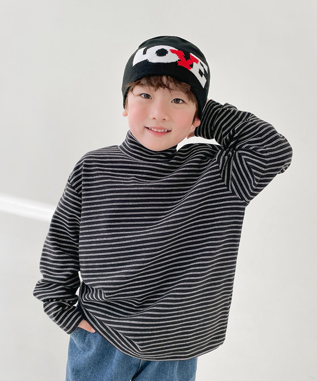 베리클로젯(BERRYCLOSET) [기모] 메종 ST 폴라 티셔츠