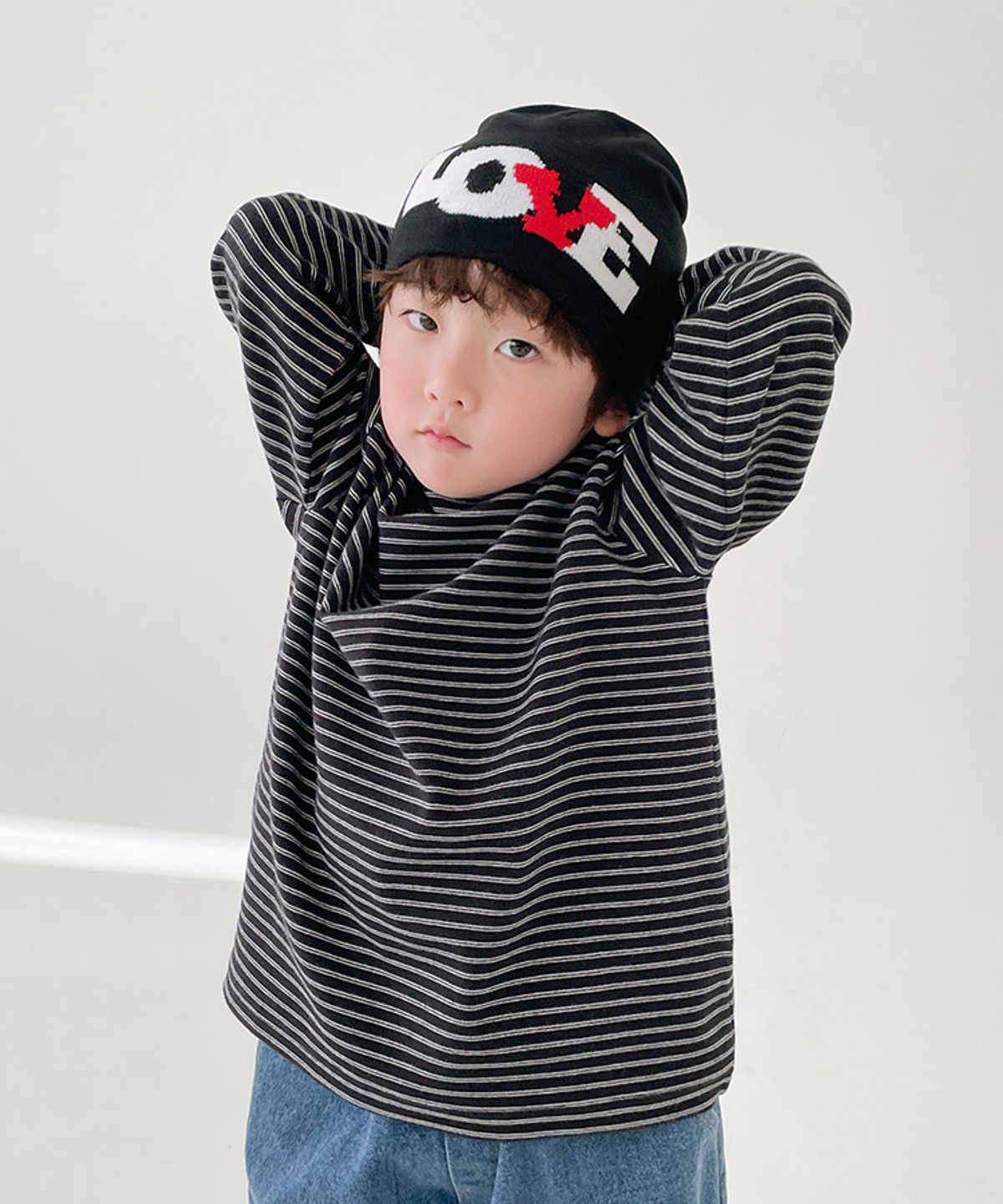 베리클로젯(BERRYCLOSET) [기모] 메종 ST 폴라 티셔츠