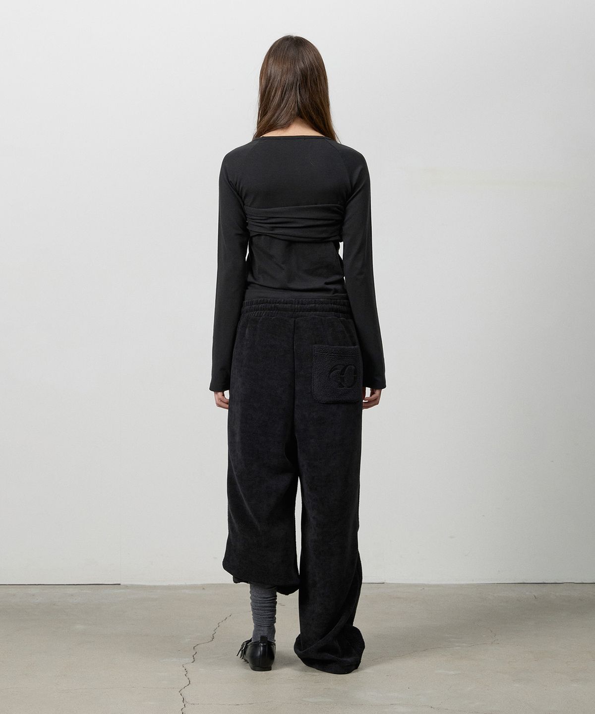 쓰리투에이티(THREE TO EIGHTY) DUAL-SURFACE CORDUROY PANTS BLACK