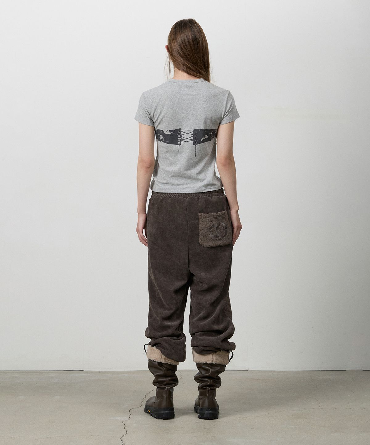 쓰리투에이티(THREE TO EIGHTY) DUAL-SURFACE CORDUROY PANTS BROWN