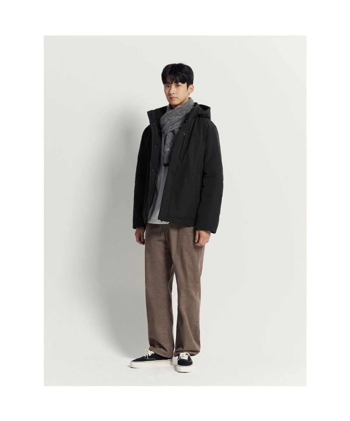 빈폴 멘(BEANPOLE MEN) 논퀼팅 다운 재킷 - 블랙