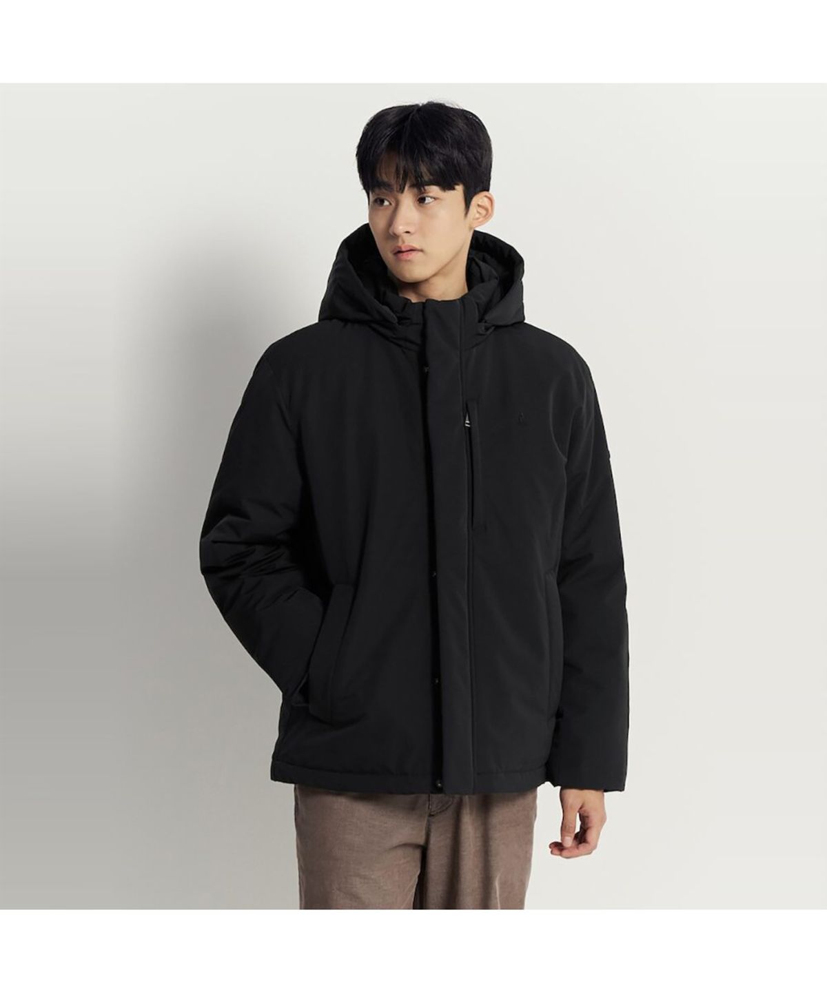 빈폴 멘(BEANPOLE MEN) 논퀼팅 다운 재킷 - 블랙