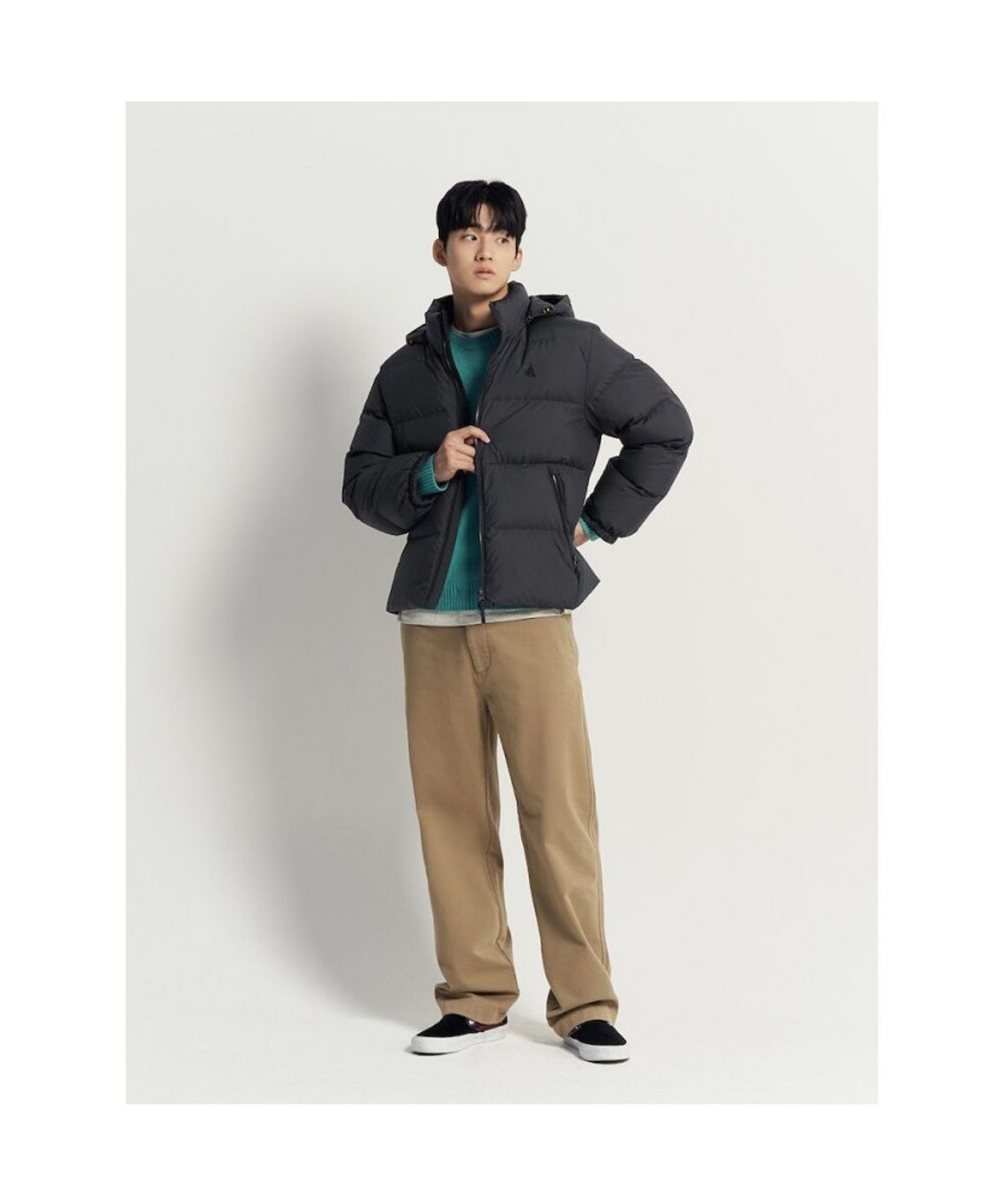 빈폴 멘(BEANPOLE MEN) 클래식 푸퍼 다운 재킷 - 블랙