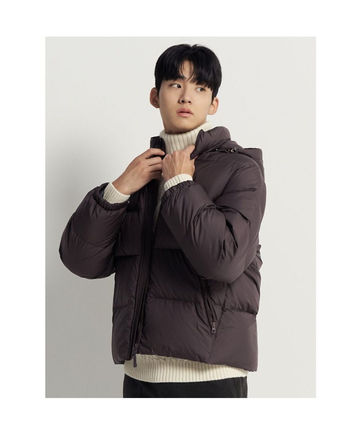 빈폴 멘(BEANPOLE MEN) 클래식 푸퍼 다운 재킷 - 브라운