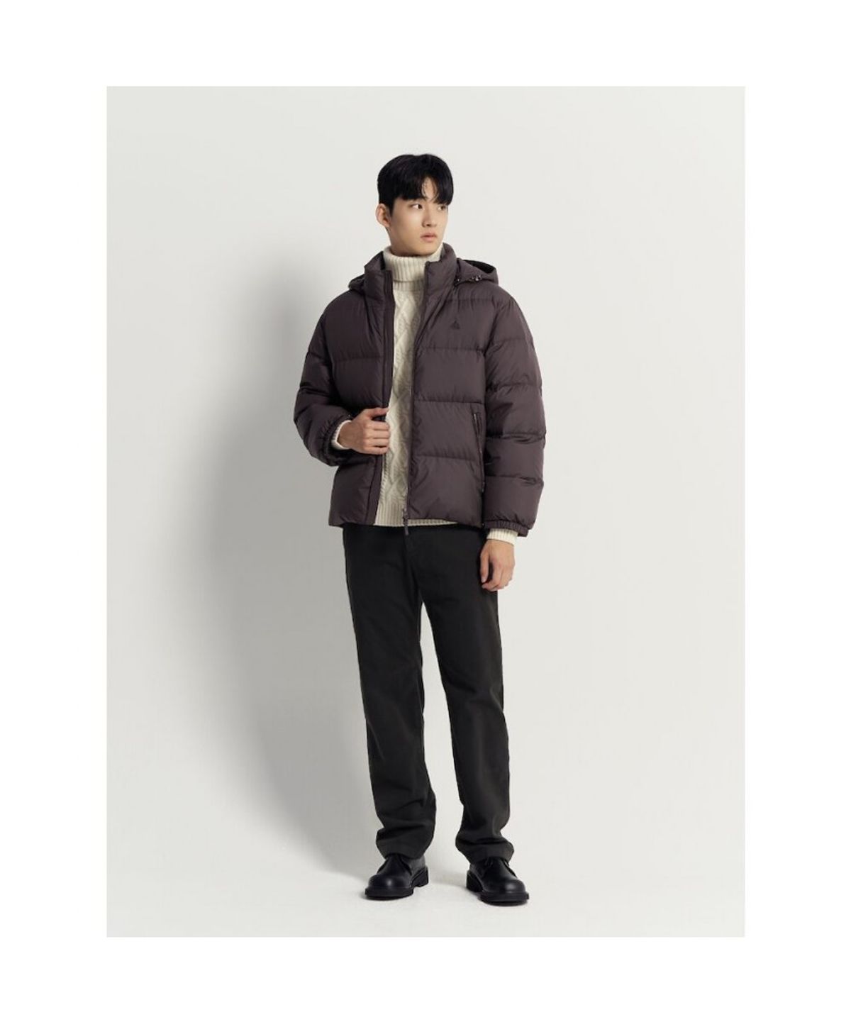 빈폴 멘(BEANPOLE MEN) 클래식 푸퍼 다운 재킷 - 브라운