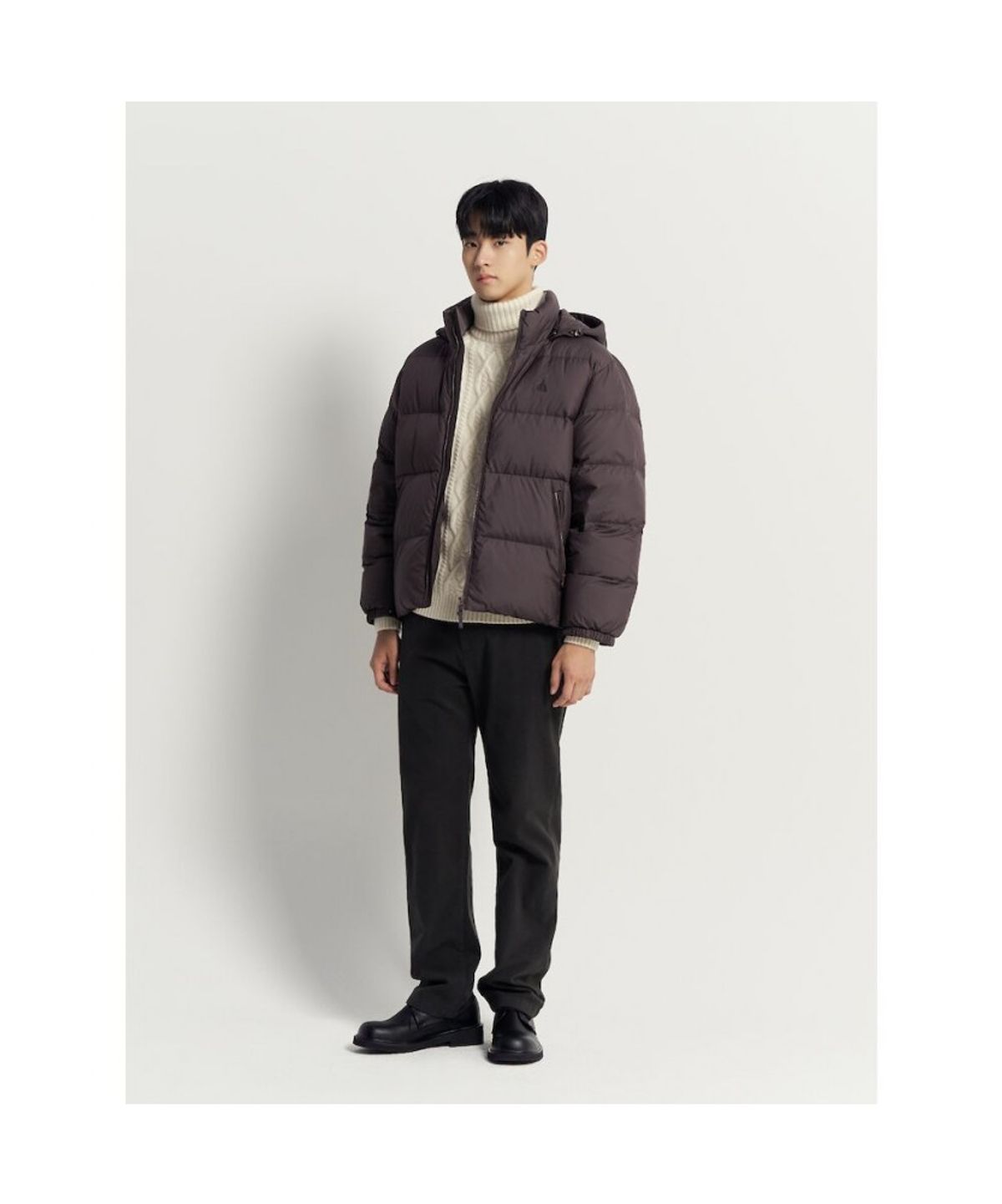 빈폴 멘(BEANPOLE MEN) 클래식 푸퍼 다운 재킷 - 브라운