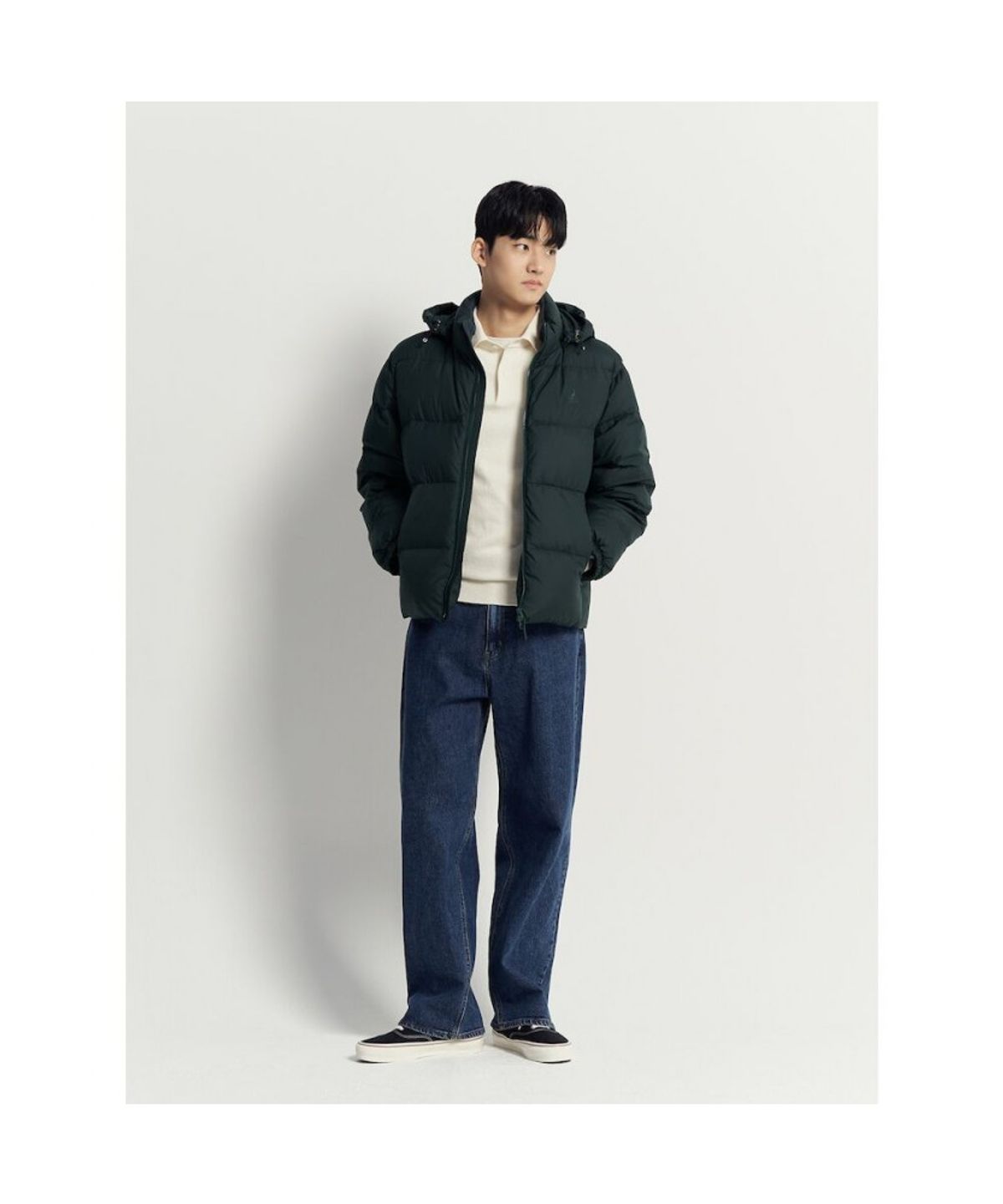 빈폴 멘(BEANPOLE MEN) 클래식 푸퍼 다운 재킷 - 그린