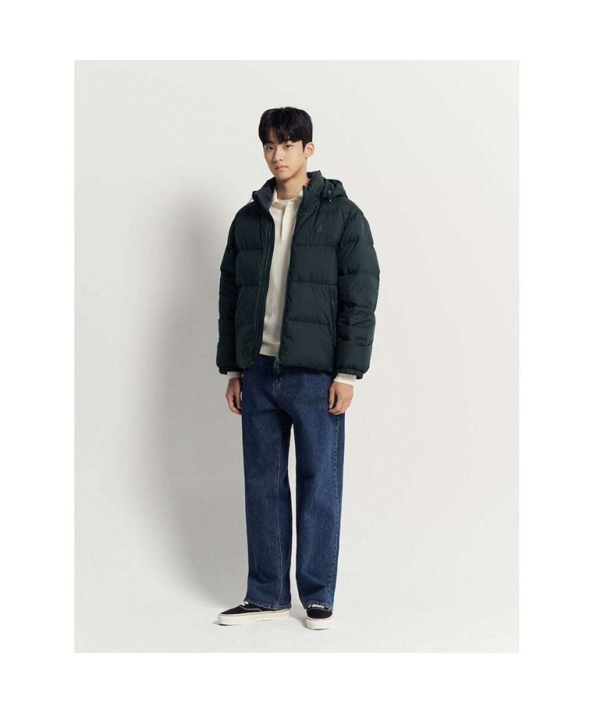 빈폴 멘(BEANPOLE MEN) 클래식 푸퍼 다운 재킷 - 그린