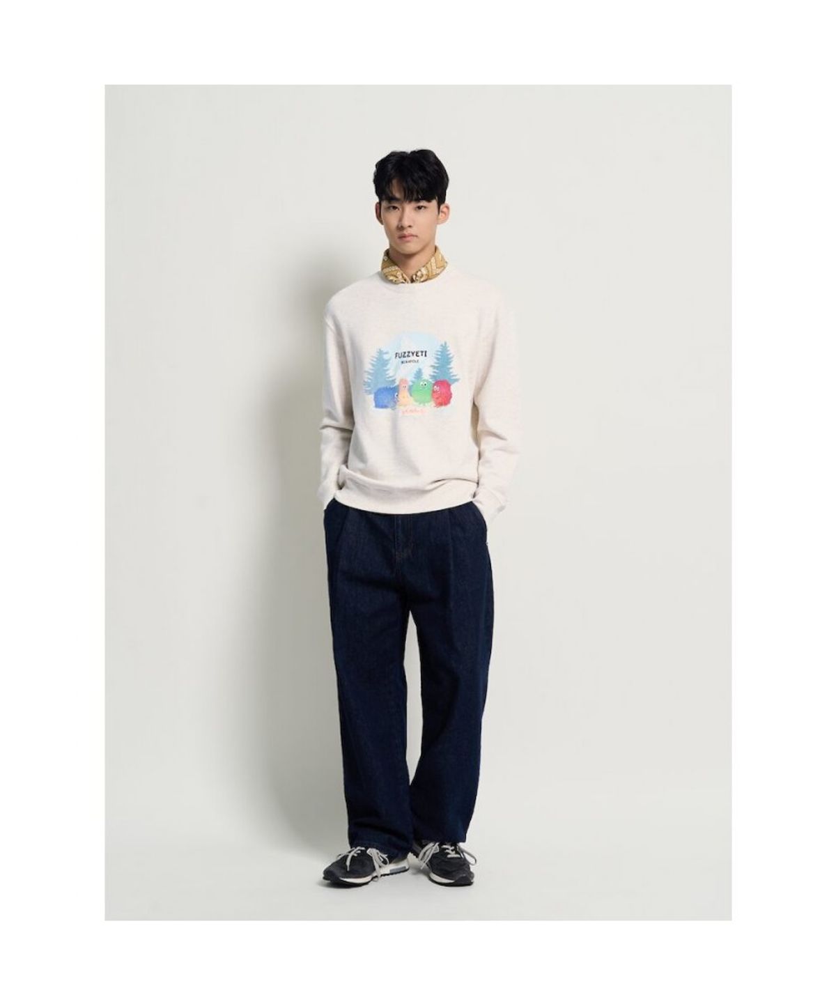 빈폴 멘(BEANPOLE MEN) 푸즈예티 스웨트 셔츠 - 아이보리