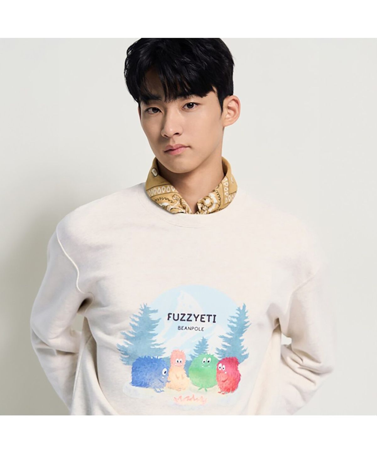 빈폴 멘(BEANPOLE MEN) 푸즈예티 스웨트 셔츠 - 아이보리
