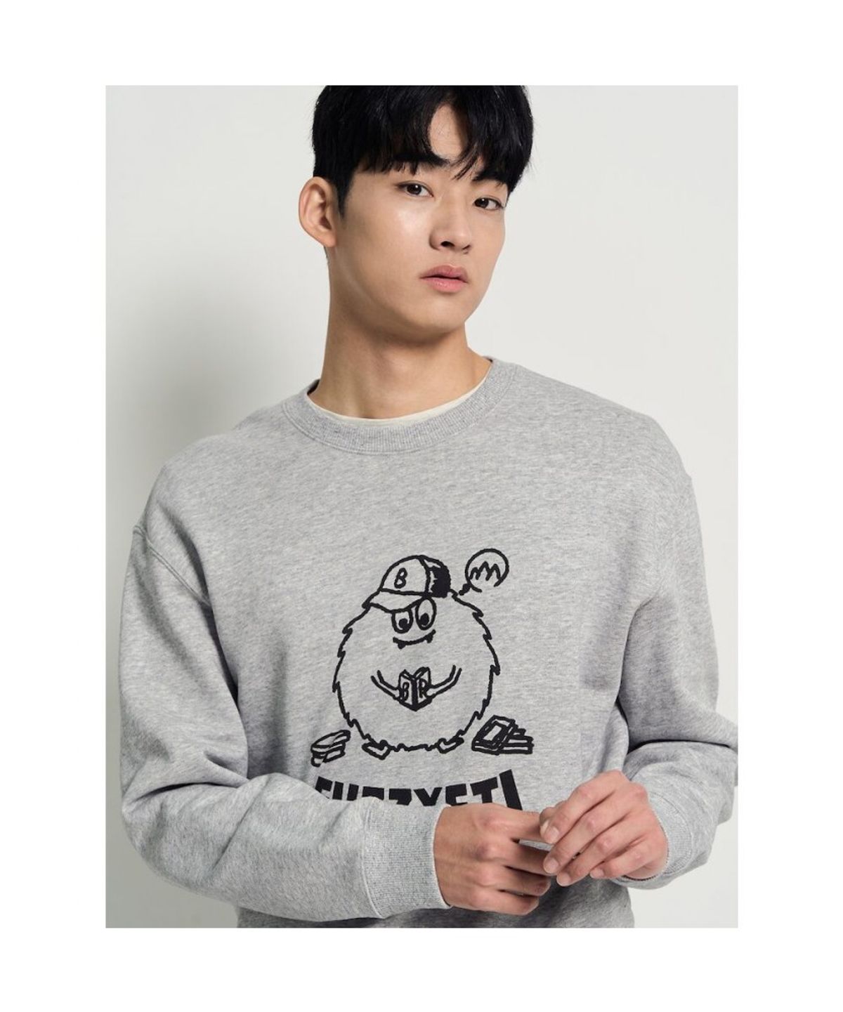 빈폴 멘(BEANPOLE MEN) 푸즈예티 스웨트 셔츠 - 그레이