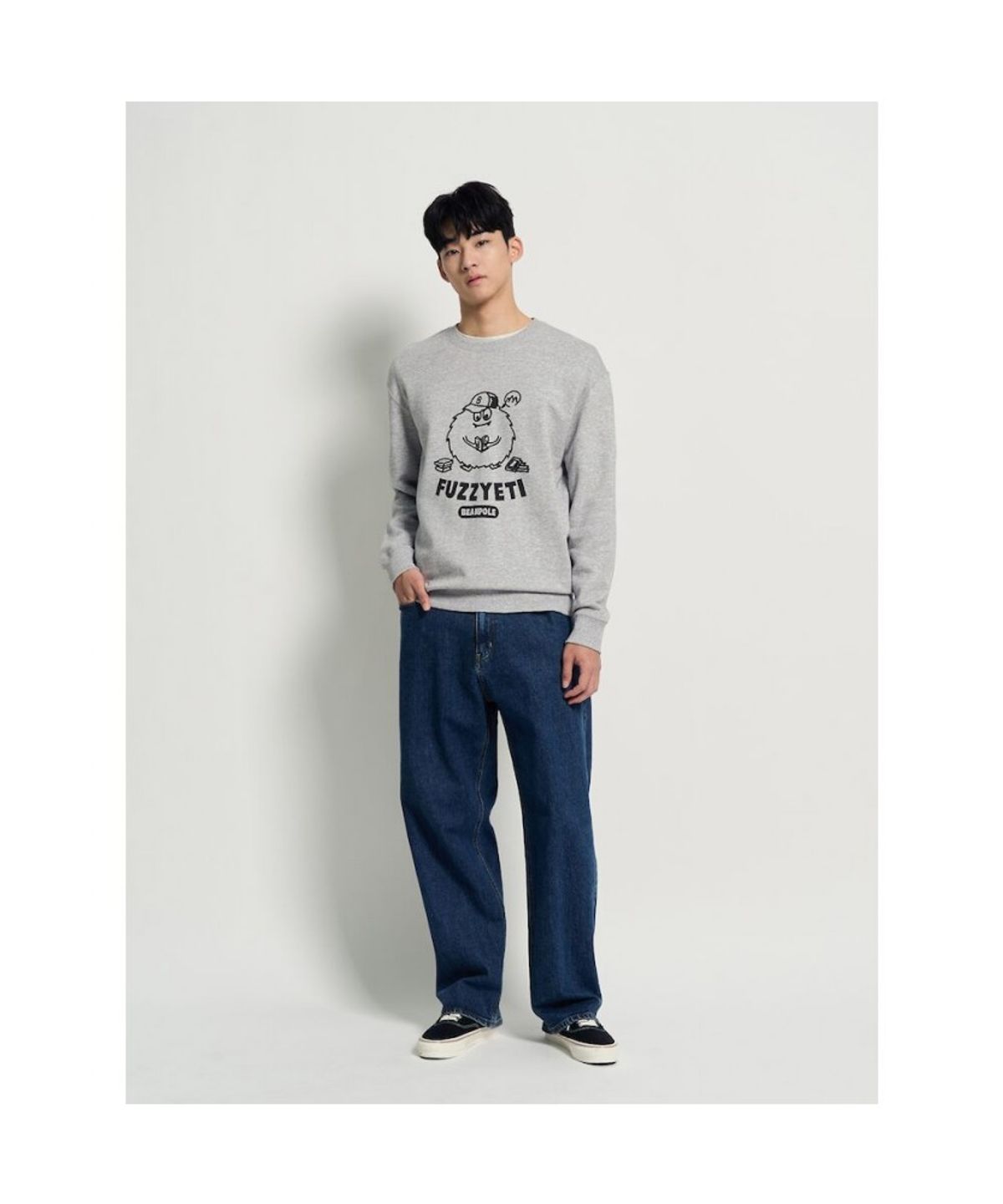 빈폴 멘(BEANPOLE MEN) 푸즈예티 스웨트 셔츠 - 그레이