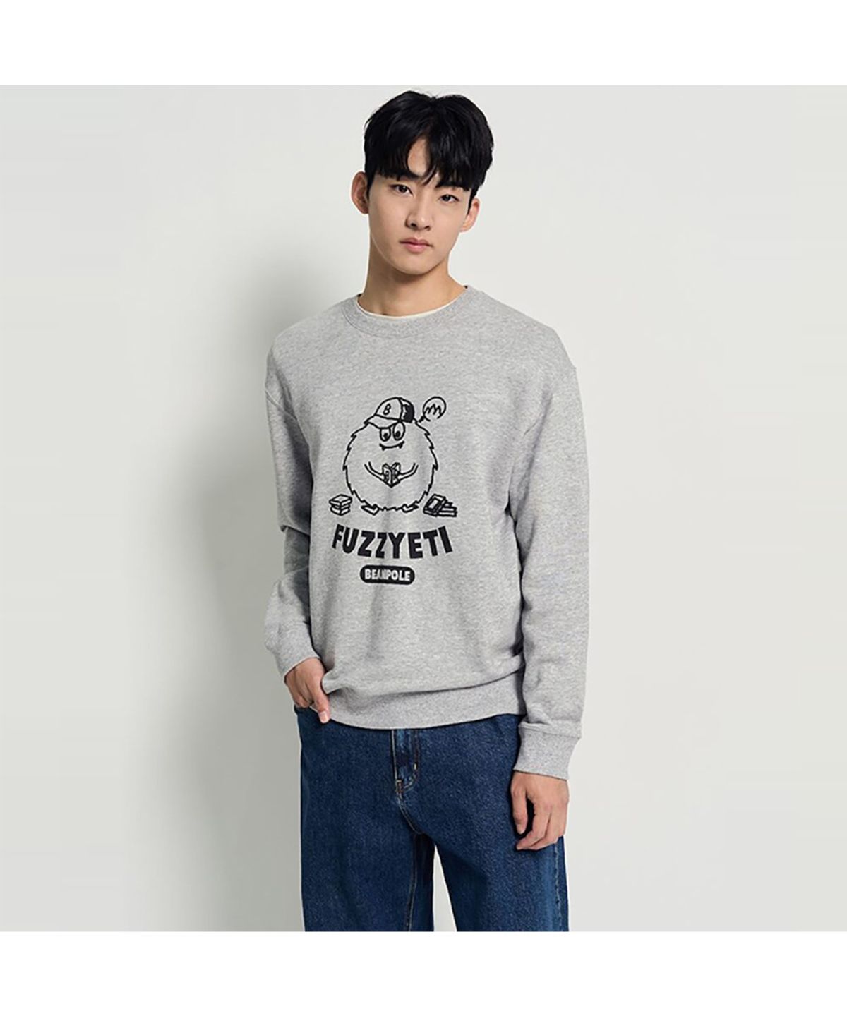 빈폴 멘(BEANPOLE MEN) 푸즈예티 스웨트 셔츠 - 그레이