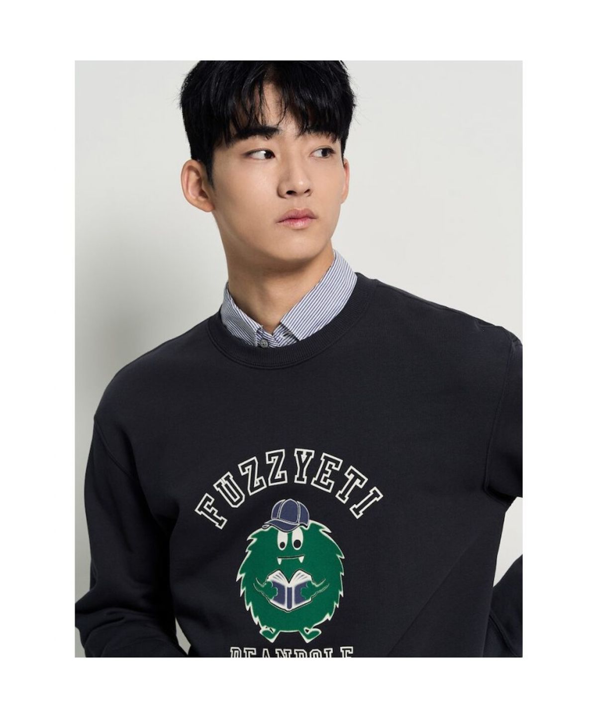 빈폴 멘(BEANPOLE MEN) 푸즈예티 스웨트 셔츠 - 네이비