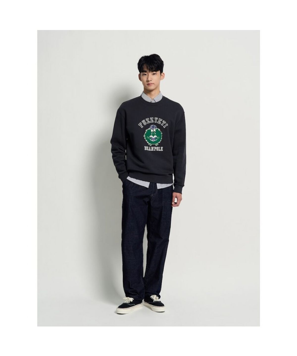 빈폴 멘(BEANPOLE MEN) 푸즈예티 스웨트 셔츠 - 네이비
