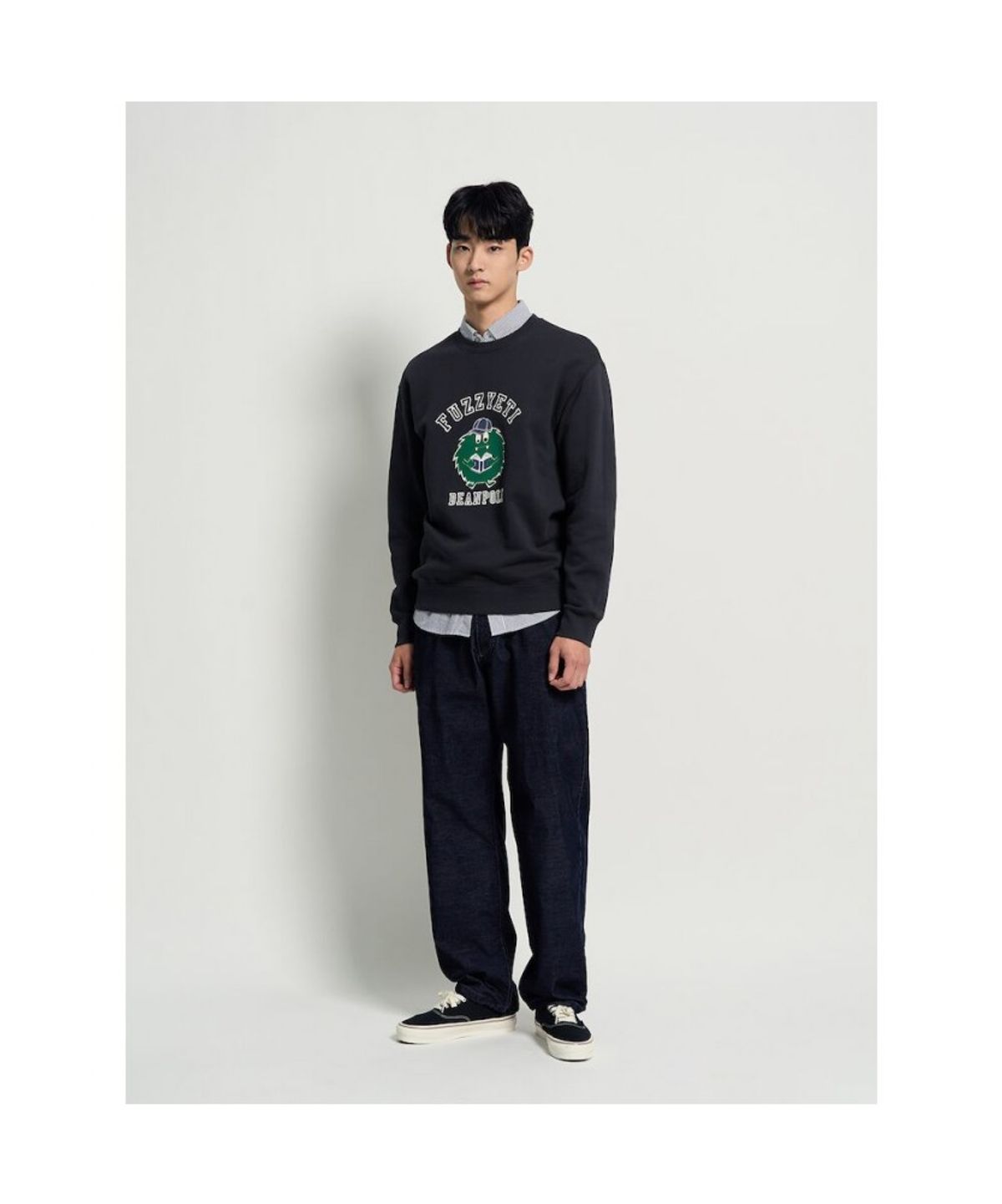 빈폴 멘(BEANPOLE MEN) 푸즈예티 스웨트 셔츠 - 네이비