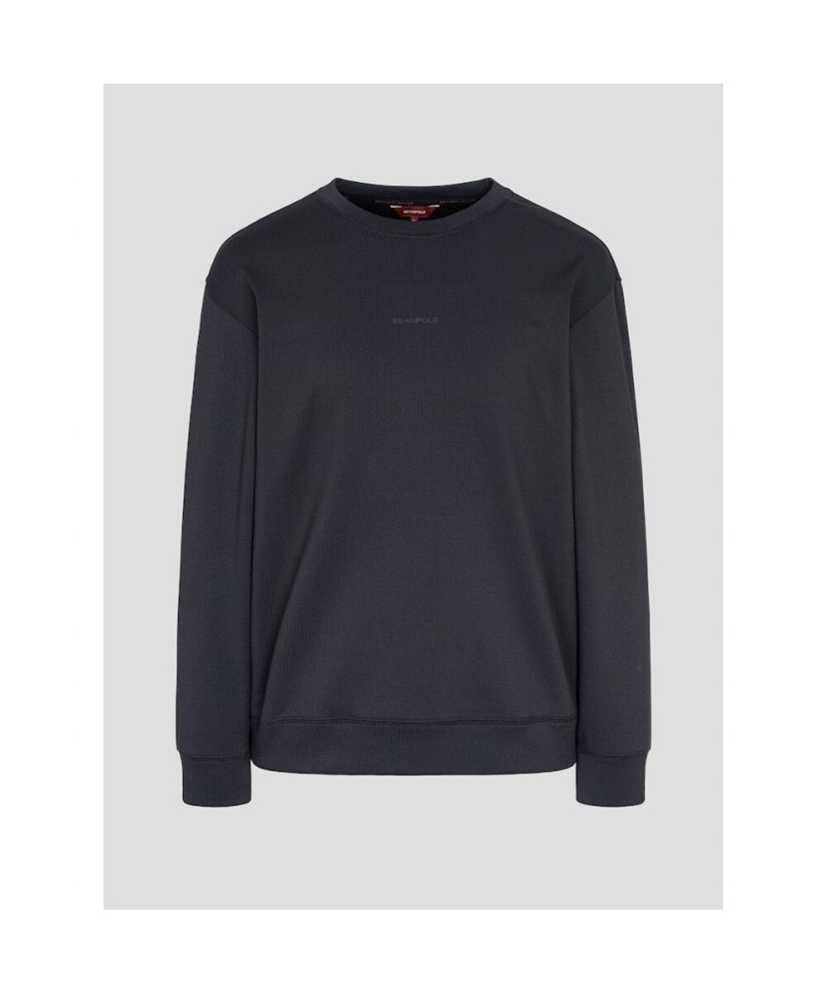 빈폴 멘(BEANPOLE MEN) [BEANPOLE KNAP] 폴리 기모 라운드 스웨트 셔츠 - 블랙