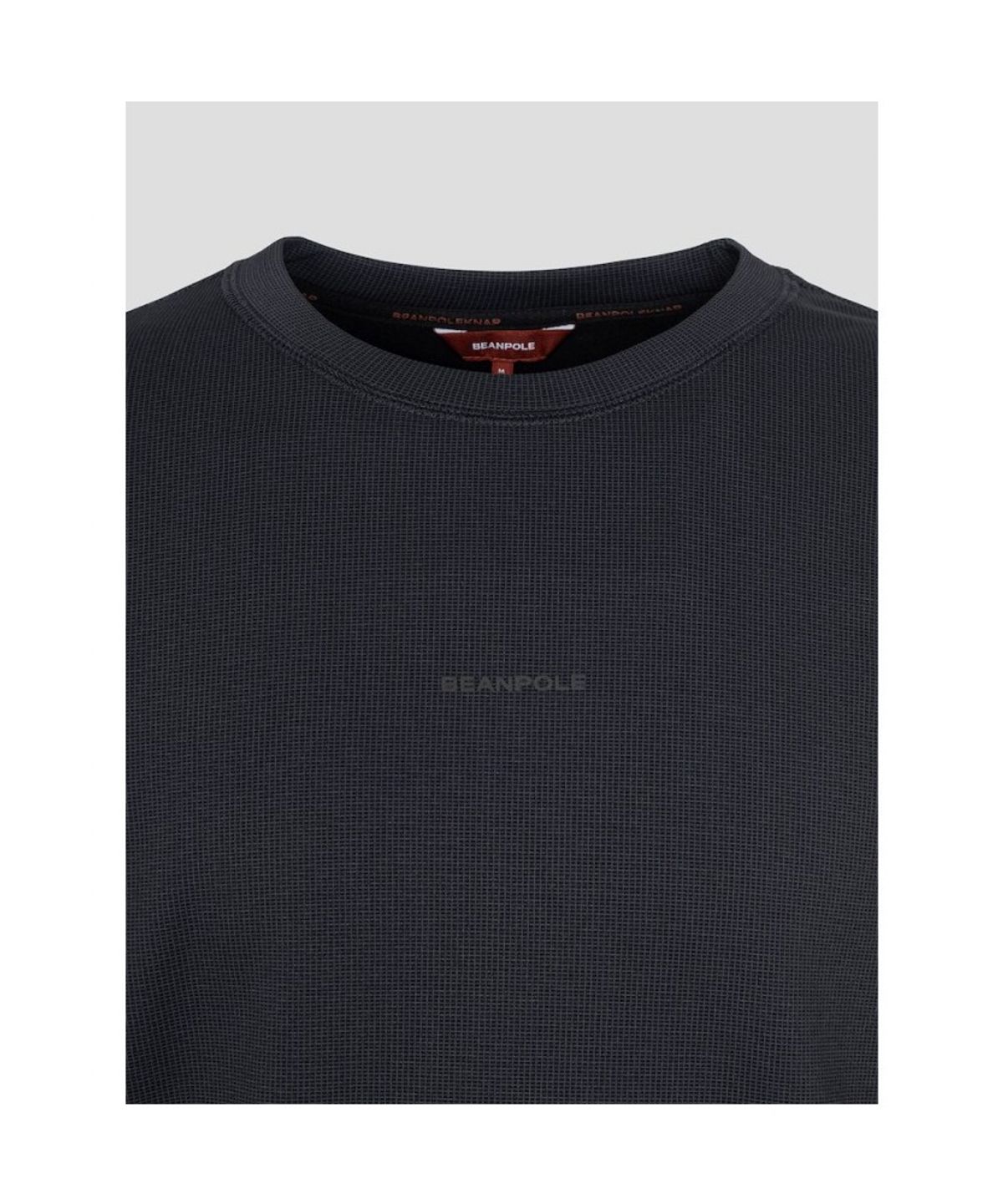 빈폴 멘(BEANPOLE MEN) [BEANPOLE KNAP] 폴리 기모 라운드 스웨트 셔츠 - 블랙