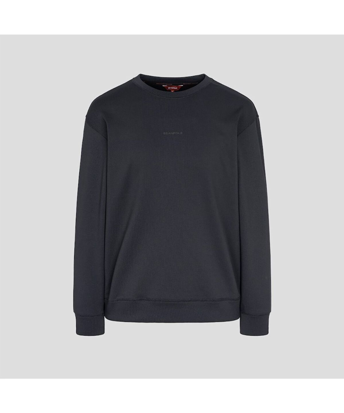 빈폴 멘(BEANPOLE MEN) [BEANPOLE KNAP] 폴리 기모 라운드 스웨트 셔츠 - 블랙