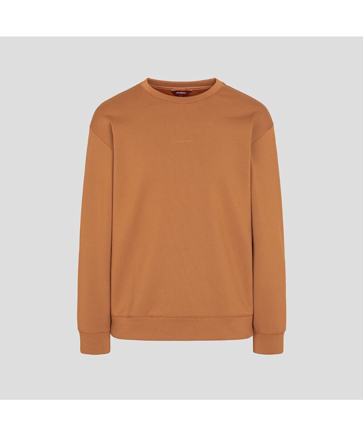 빈폴 멘(BEANPOLE MEN) [BEANPOLE KNAP] 폴리 기모 라운드 스웨트 셔츠 - 오렌지