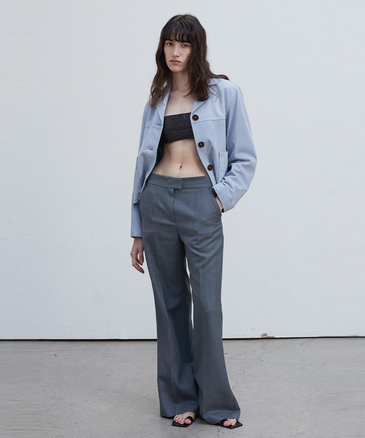 베르데마르(VERDEMAR) Suede Three Button JK_Alry Blue