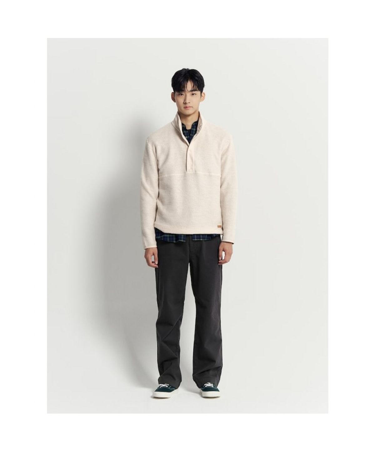 빈폴 멘(BEANPOLE MEN) 치노 세미 와이드핏 팬츠 - 애쉬
