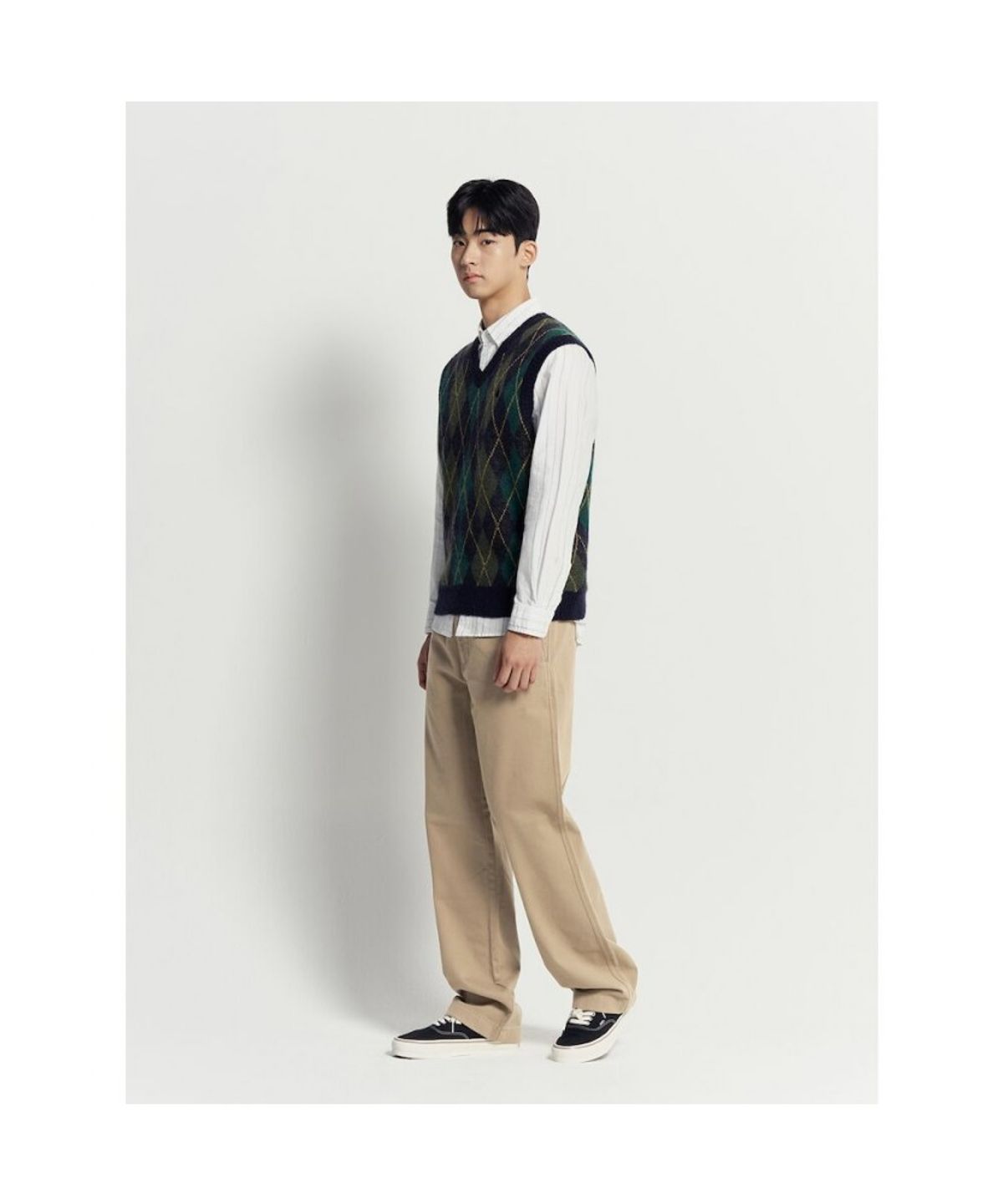 빈폴 멘(BEANPOLE MEN) 치노 세미 와이드핏 팬츠 - 베이지