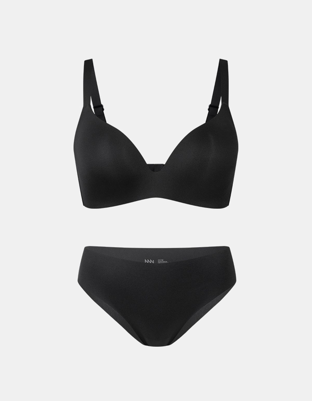 니나쏭(NINASSONG) 니나 퓨징 몰드 브라&프리컷 치키 팬티 (블랙) set