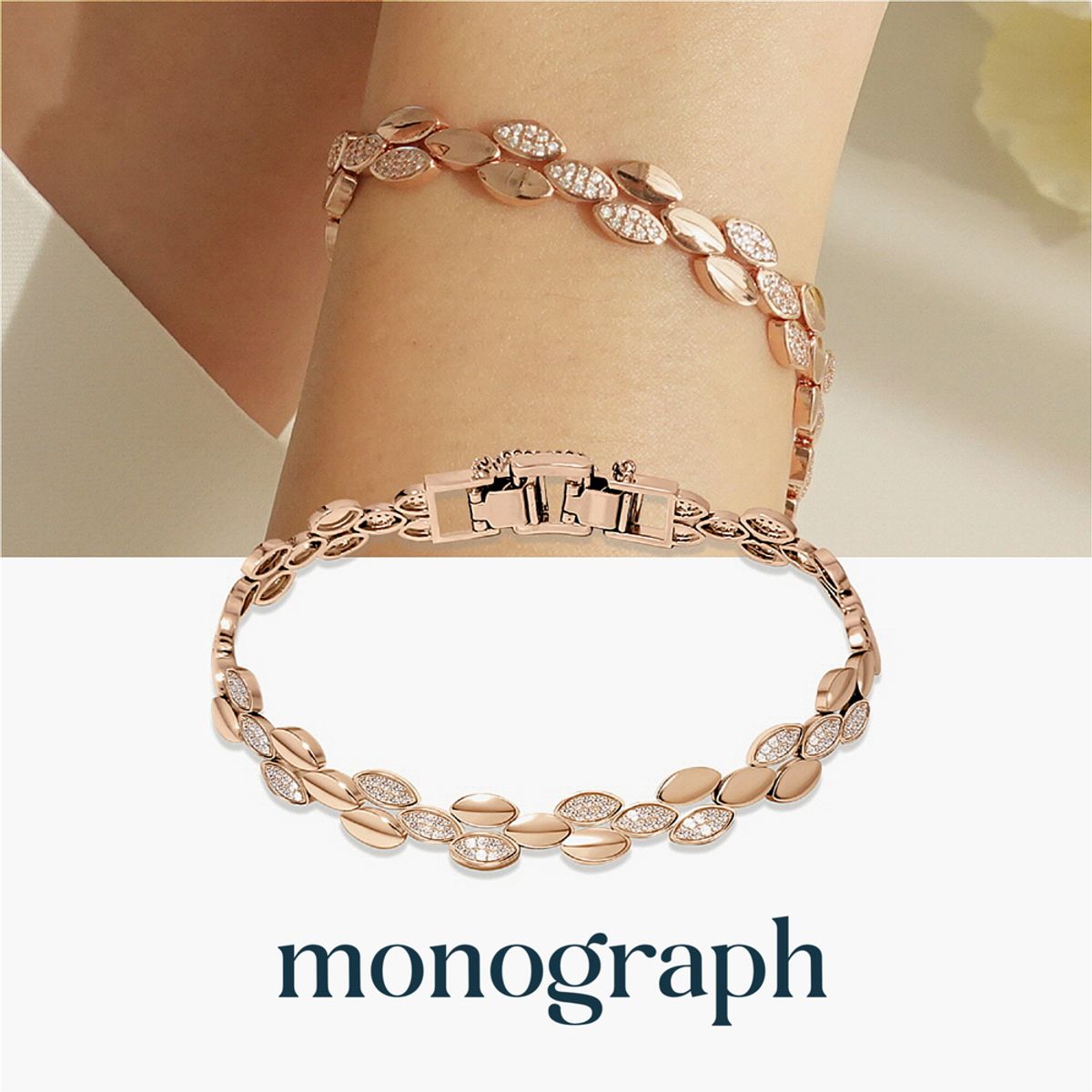 모노그래프(MONOGRAPH) 카렌 팔찌 MGAR0369 14K Gold Plated